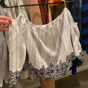 Lush off the shoulder blouse